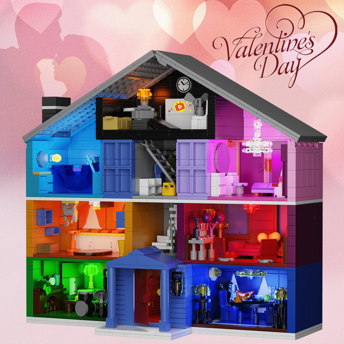 PUIOSYMG Star House gift box packaging suited for birthdays or Valentine gifts