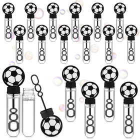 PullCrease 16-piece soccer bubble wand pack for party fun