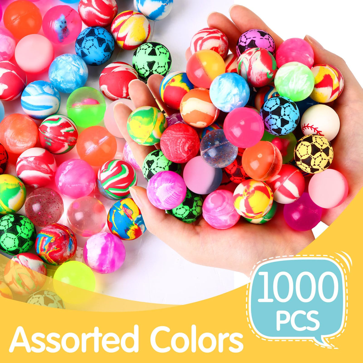 PullCrease 1-inch bouncy balls outdoor play and bounce games.