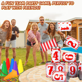 PullCrease colorful rings designed for easy throws and landing on targets.