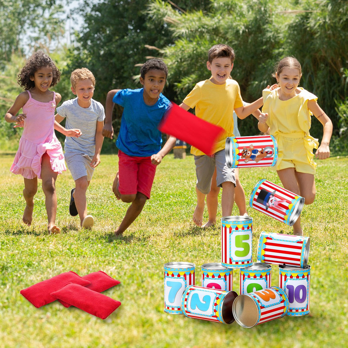 Retro carnival design adds nostalgic charm to parties.