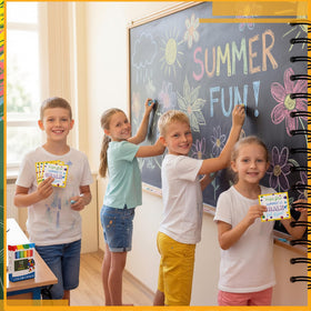 PullCrease multicolor sidewalk chalk sparks outdoor drawing and learning