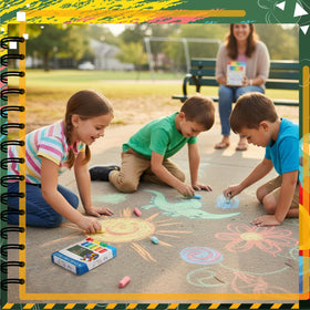 PullCrease non-toxic chalk ensures safe, reliable creative play