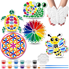 PullCrease snail stone painting kit boosts fine motor skills for kids.