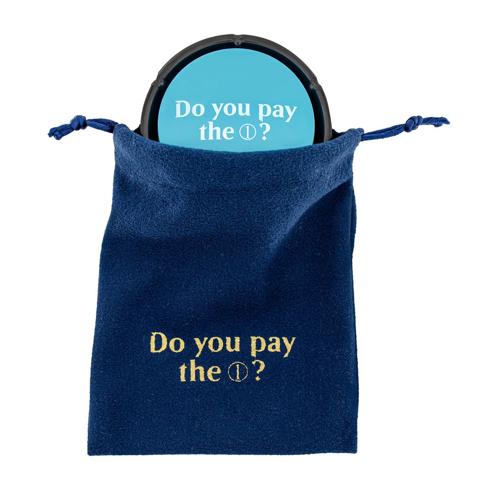 PulseWire Do You Pay the 1 sound button front view, compact MTG cue device for quick table reminders.