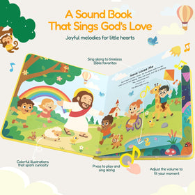 Pumiboo Jesus Loves Me color illustrations engage toddlers during Bible stories.