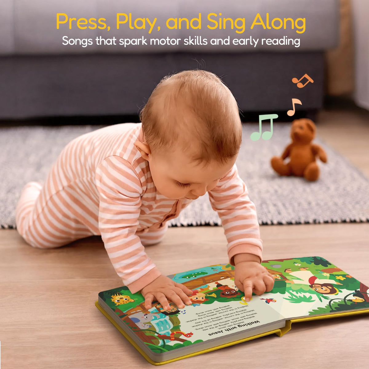 Pumiboo USB rechargeable module supports battery-free, repeated play sessions.