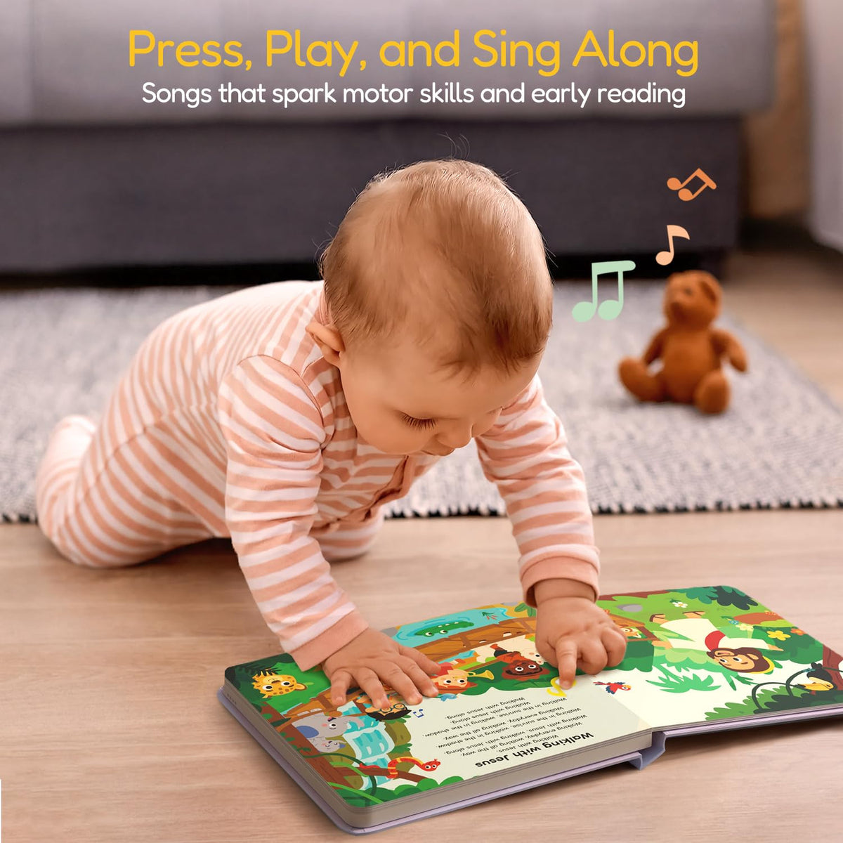 Pumiboo USB-rechargeable module enables family singing without battery changes.