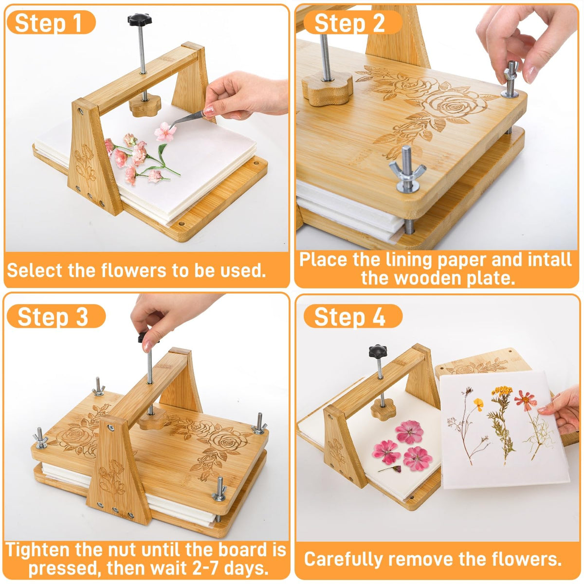 Pumtus included drying plates speed up petal drying