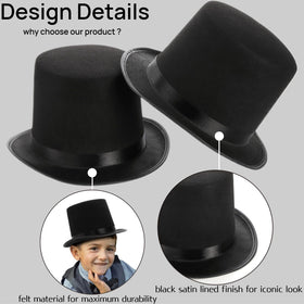 Pumtus three-pack top hats arranged for compact storage and easy stacking.