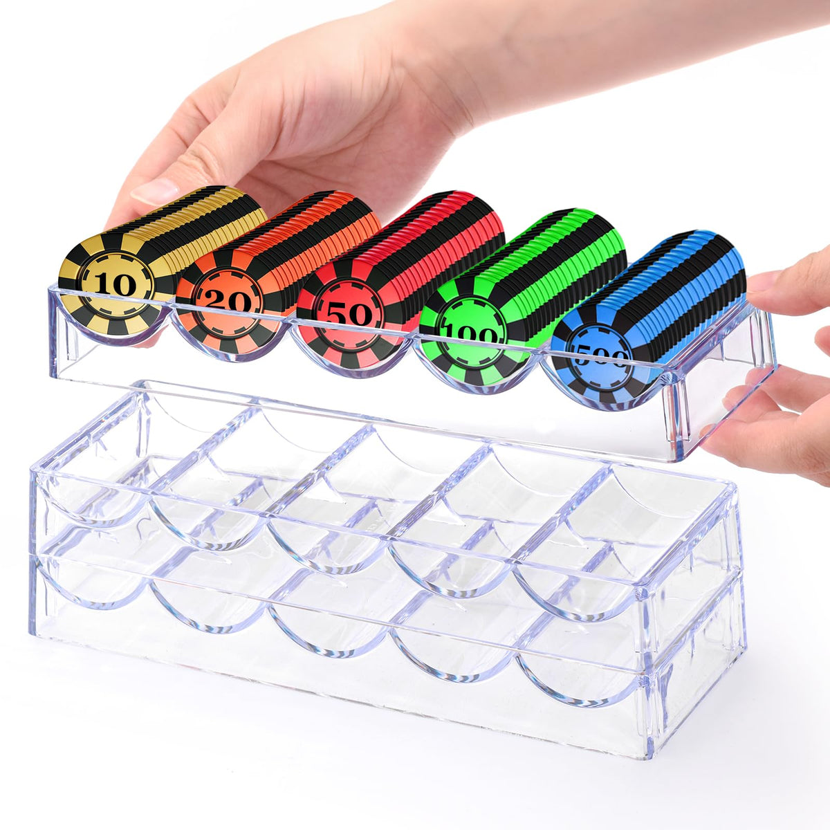 Pumtus thick polystyrene chip case offers durable, long-lasting performance during intense games.