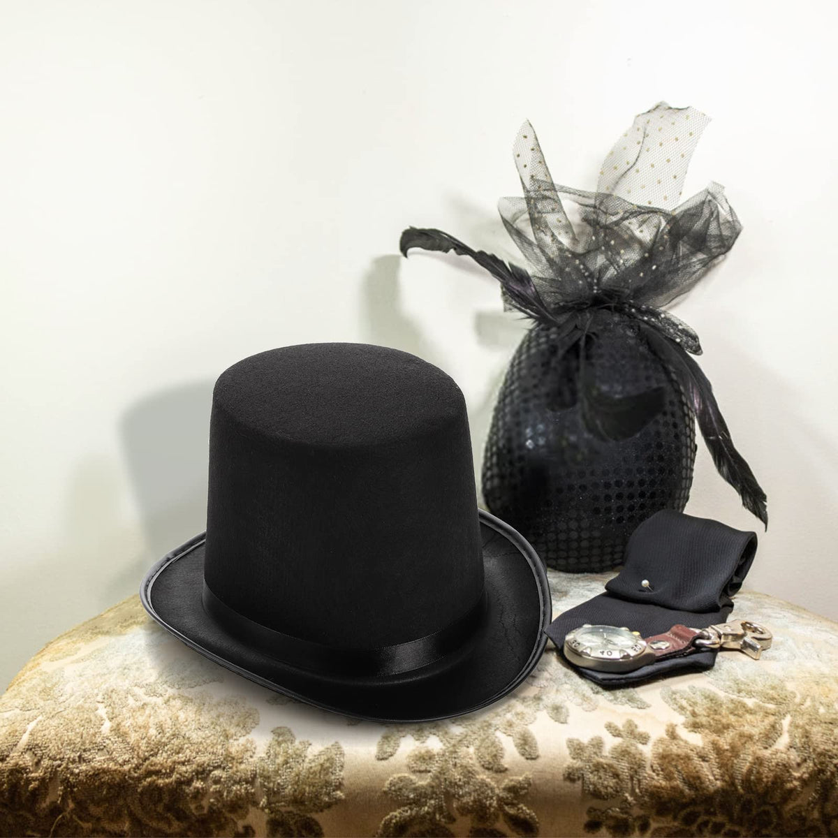 Pumtus top hat satin lining closeup reveals refined finish and comfort