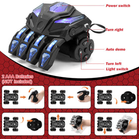 Punieayi 360° rotating stunt car for double-sided driving.