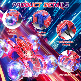 Punieayi Gesture Sensing RC Car full-body LEDs illuminate action-packed stunt scenes