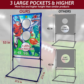 Punieayi inflatable footballs four-pack ready for backyard games.