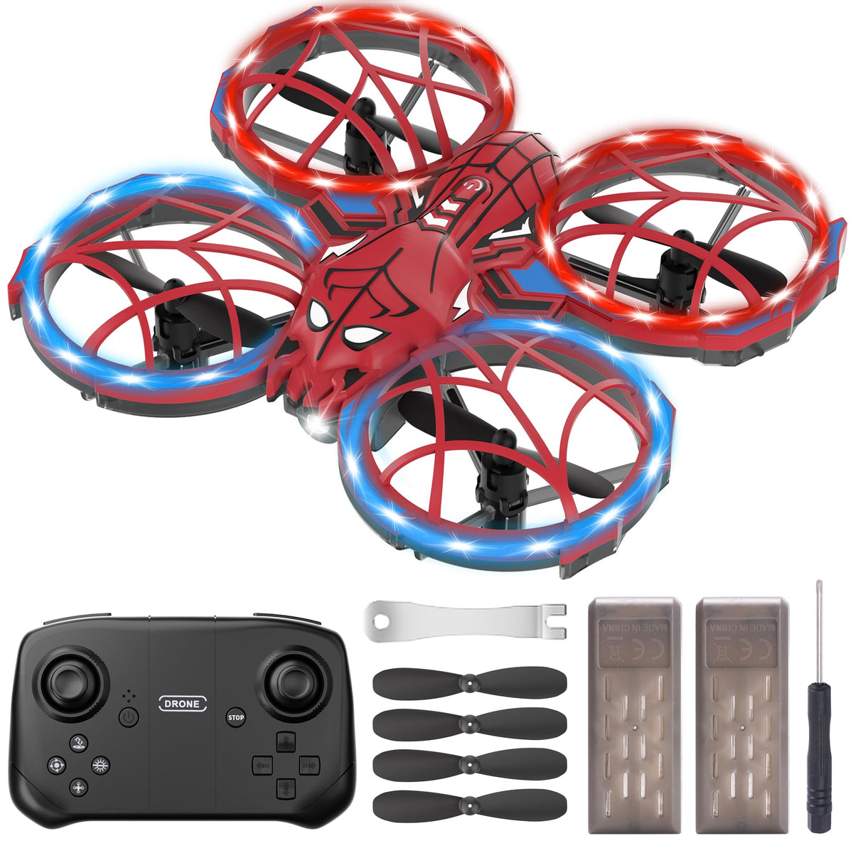 Punieayi Spider Mini Drone Altitude Hold keeps flights steady for beginners.