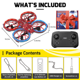 Punieayi Spider Mini Drone Compact Travel Case enables easy on-the-go play.