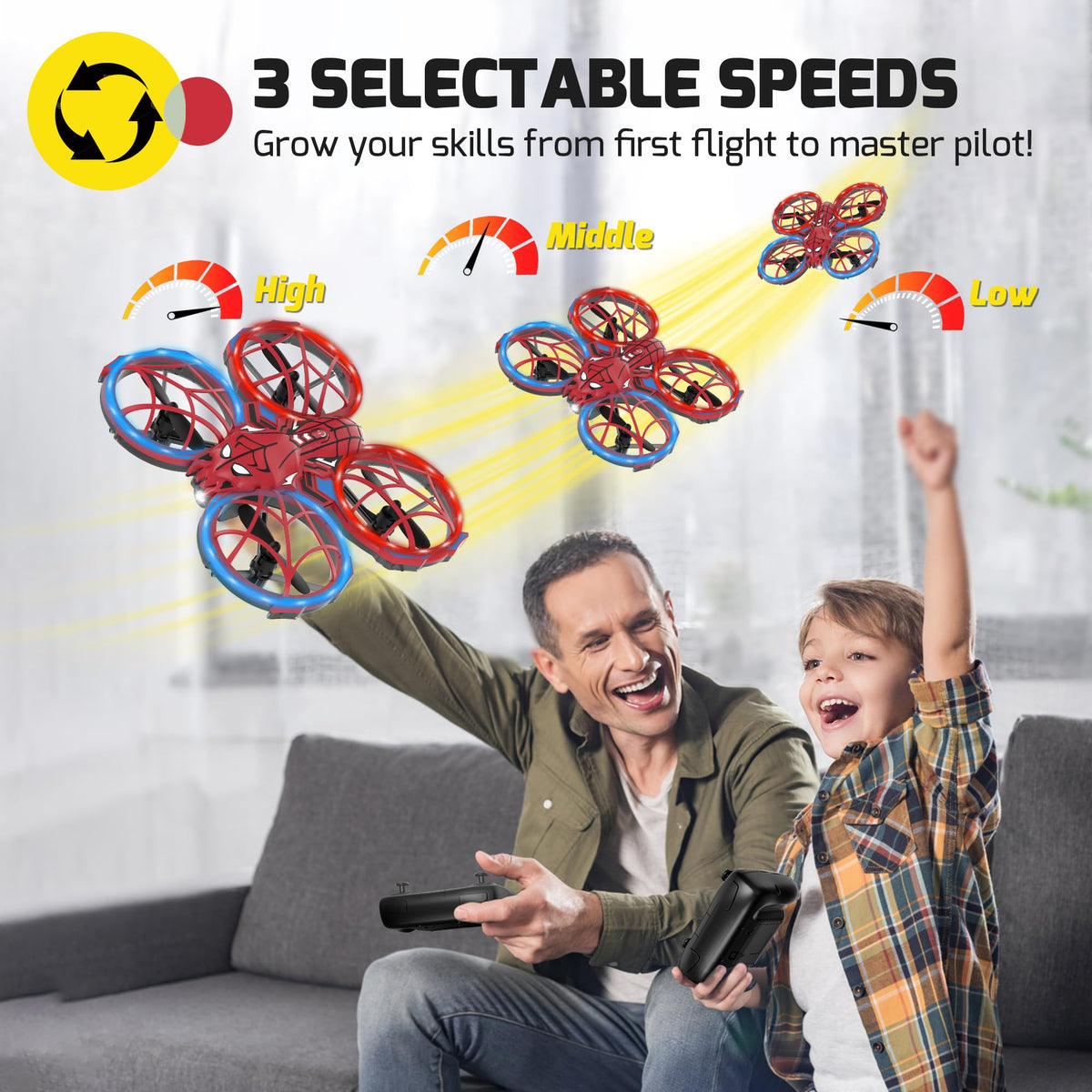 Punieayi Spider Mini Drone Headless Mode simplifies control for new pilots.