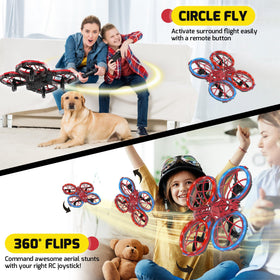 Punieayi Spider Mini Drone Two Batteries extend enjoyable flight time.