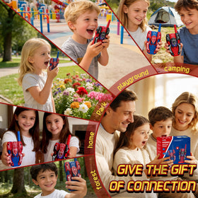 Punieayi Spider video walkie talkie gift-ready packaging for birthdays.