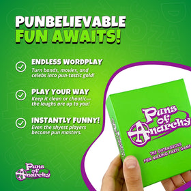 Puns of Anarchy family-friendly road-trip fun and portable entertainment.