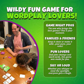 Puns of Anarchy party game sparks witty banter and friendly competition.