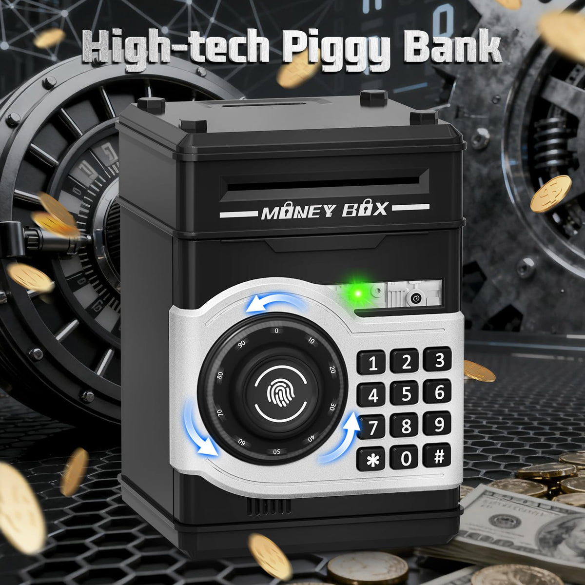 Pupidiu piggy bank storing jewelry and small treasures securely.