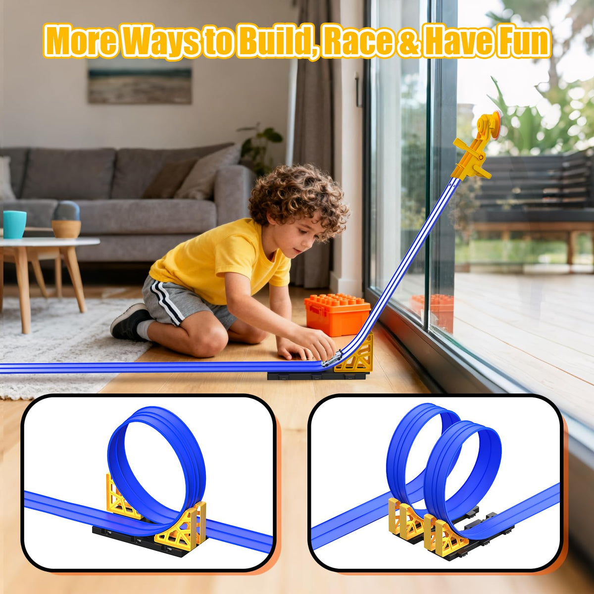 Puppiluv Loop Ramp reinforcement keeps track stable during high-speed turns