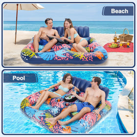 PuppyuWill built-in cooler and two cup holders keep drinks within reach.