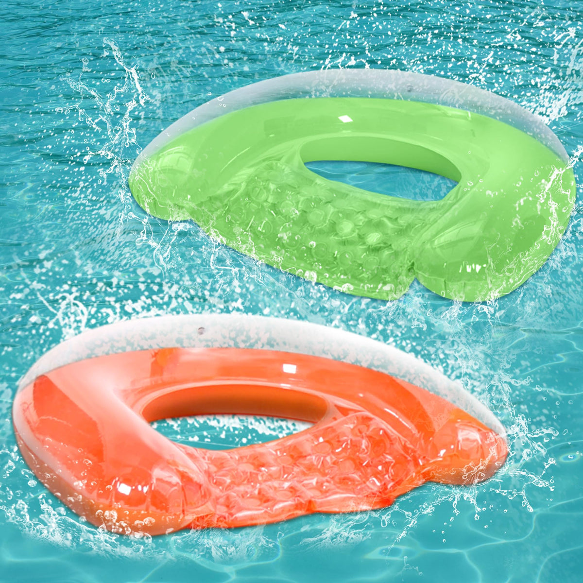 PuppyuWill pool float chair drifter in sapphire blue for stable, cooling pool lounge.