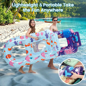 PuppyuWill pool float includes drink holder for easy in-water beverages.