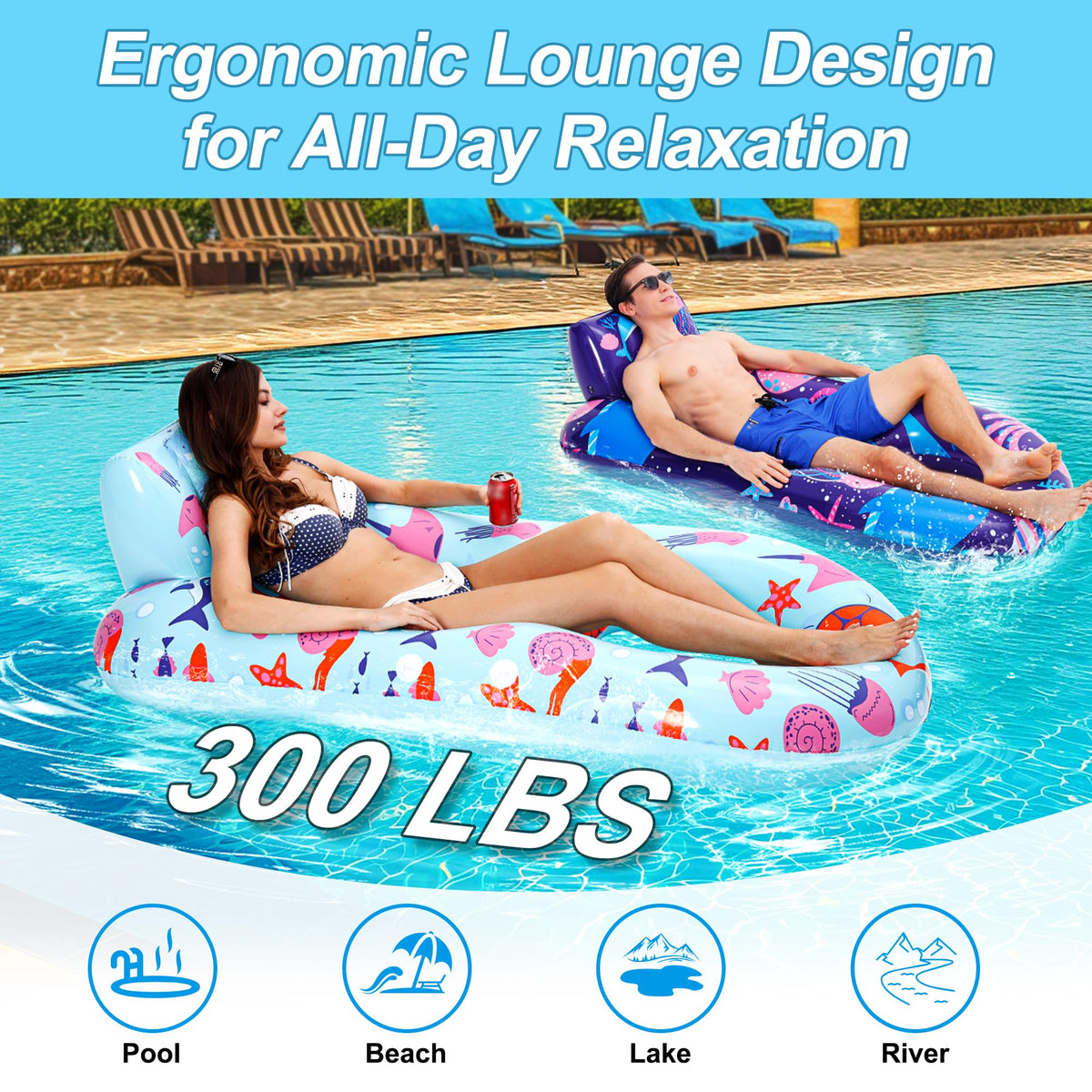 PuppyuWill quick-inflate valve enables fast setup for pool time.