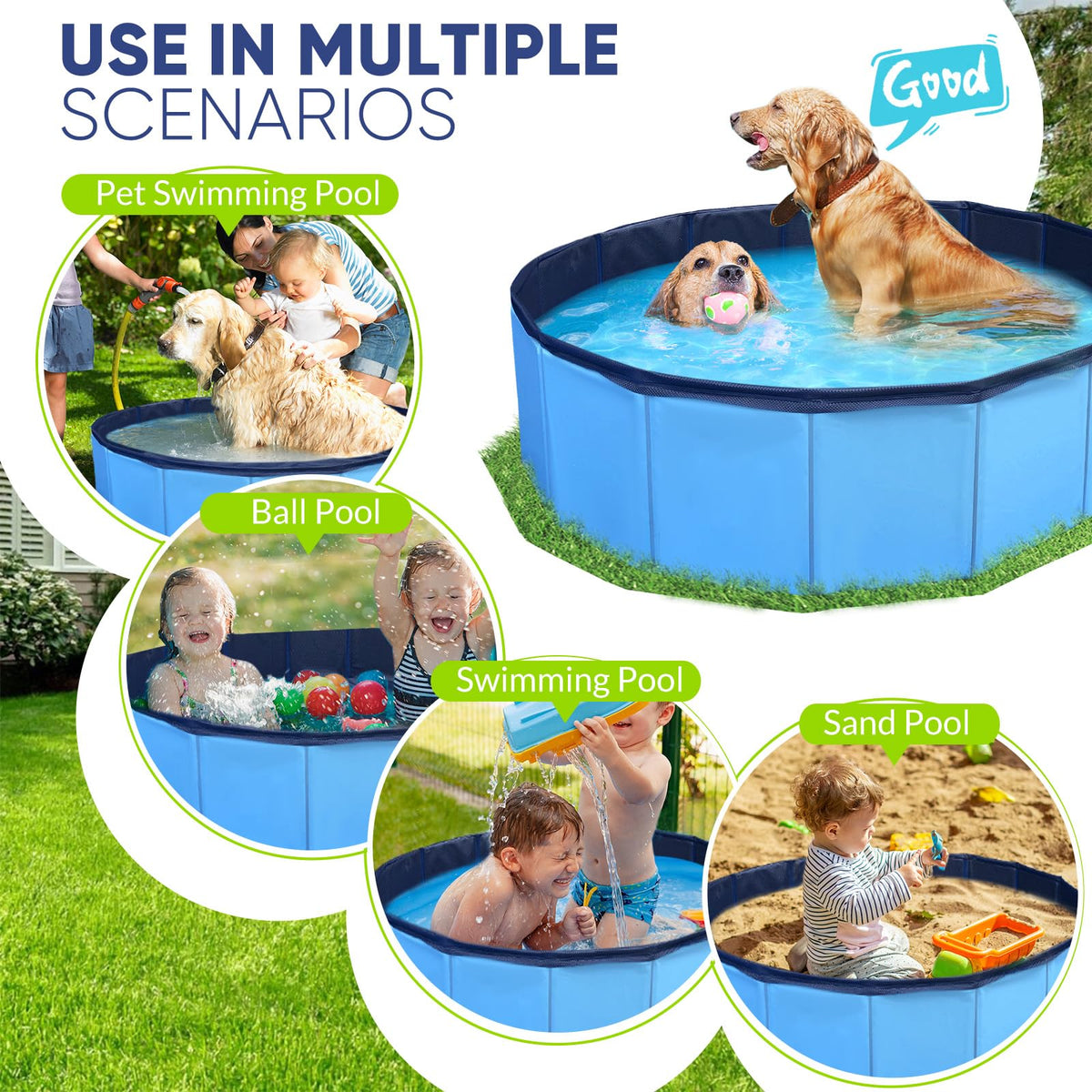 PUPTILY multiuse pool doubles as bath and play area