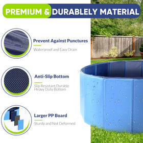 PUPTILY pool featuring non-slip bottom for stable splashes