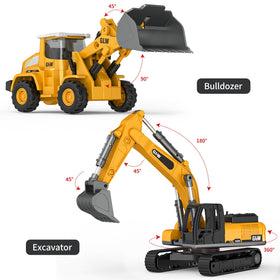 Pupu Pig bulldozer toy with sturdy alloy parts for durability