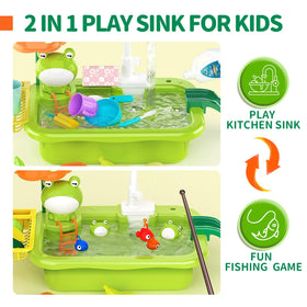 Pupu Pig dishwasher toy with faucet supports imaginative cleanup role‑play.