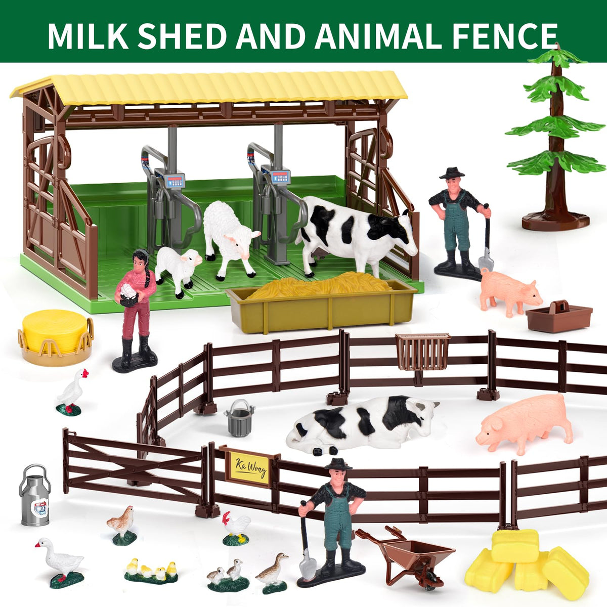 Pupu Pig farm fence with 360° base enables versatile enclosure builds.