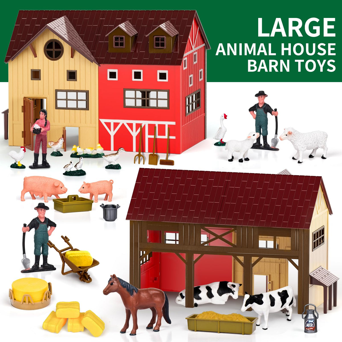 Pupu Pig milk shed adds realistic farm details for imaginative scenes.