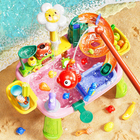 Pupu Pig water table kitchen accessories with floating toys spark imaginative play.
