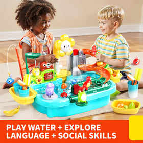 Pupu Pig spacious sink supports group play with 4.9L capacity