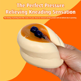 Pupuland Taba Squishy hand squeeze demonstrating flexible rebound