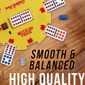 Puremco glitter train markers add colorful scoring options during games