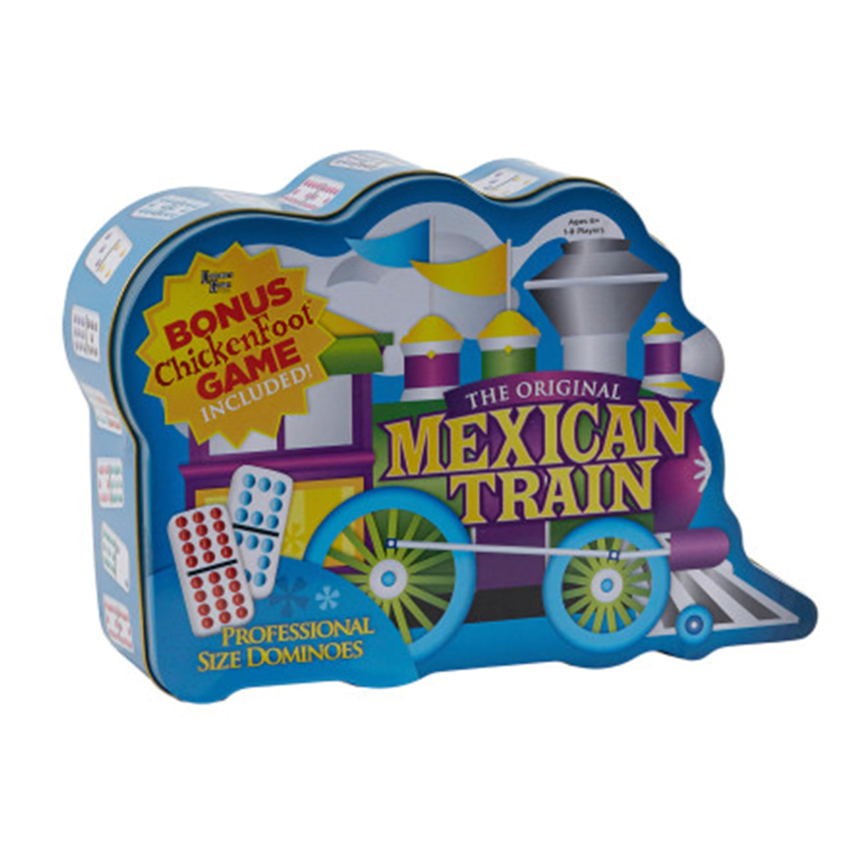 Puremco Mexican Train dominoes double-12 tiles for family game night