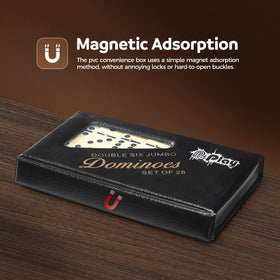 PUREPLAY domino tile rotating rivet detail highlights retro style and smooth flipping.