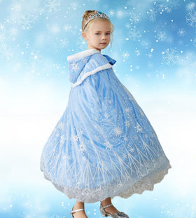 Purfeel velvet cape soft-touch fabric; ideal for daily princess wear