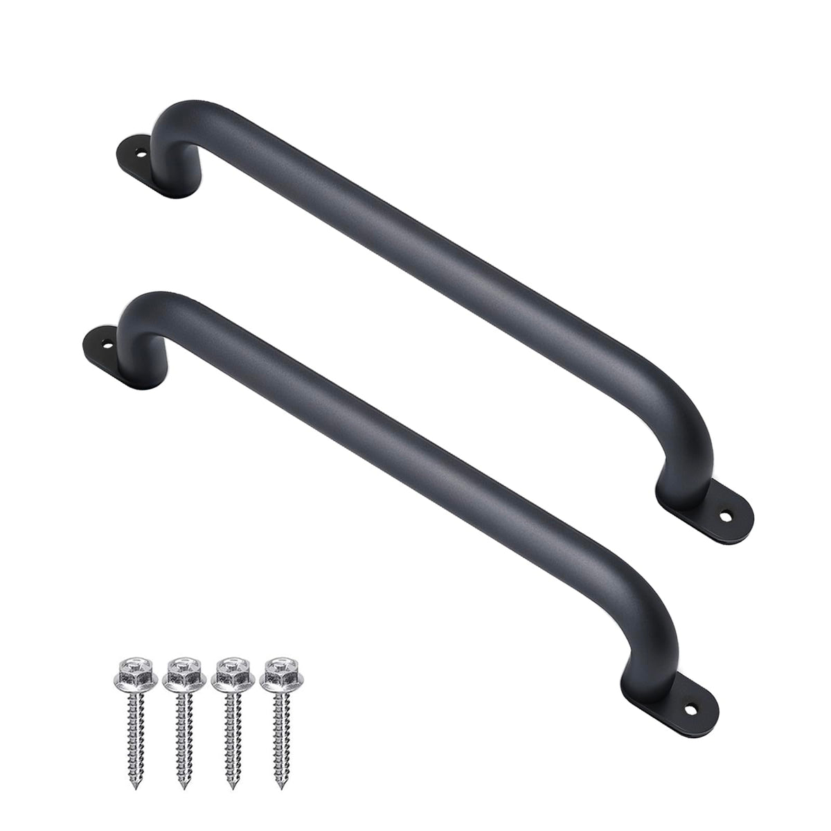 Purife 17-inch black playground safety handle close-up showing a sturdy kid-friendly grip.