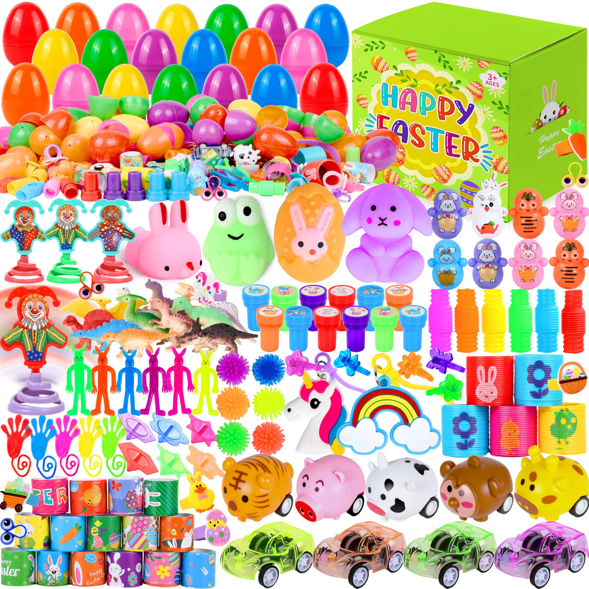 PURPERCAT Easter prefilled eggs packaging showcases the vibrant set for festive celebrations.
