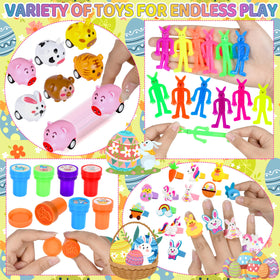 PURPERCAT slap bracelets, stamps, and more provide interactive egg hunt fun.