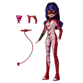 Purple Tigress doll with removable outfit for dress-up fun.