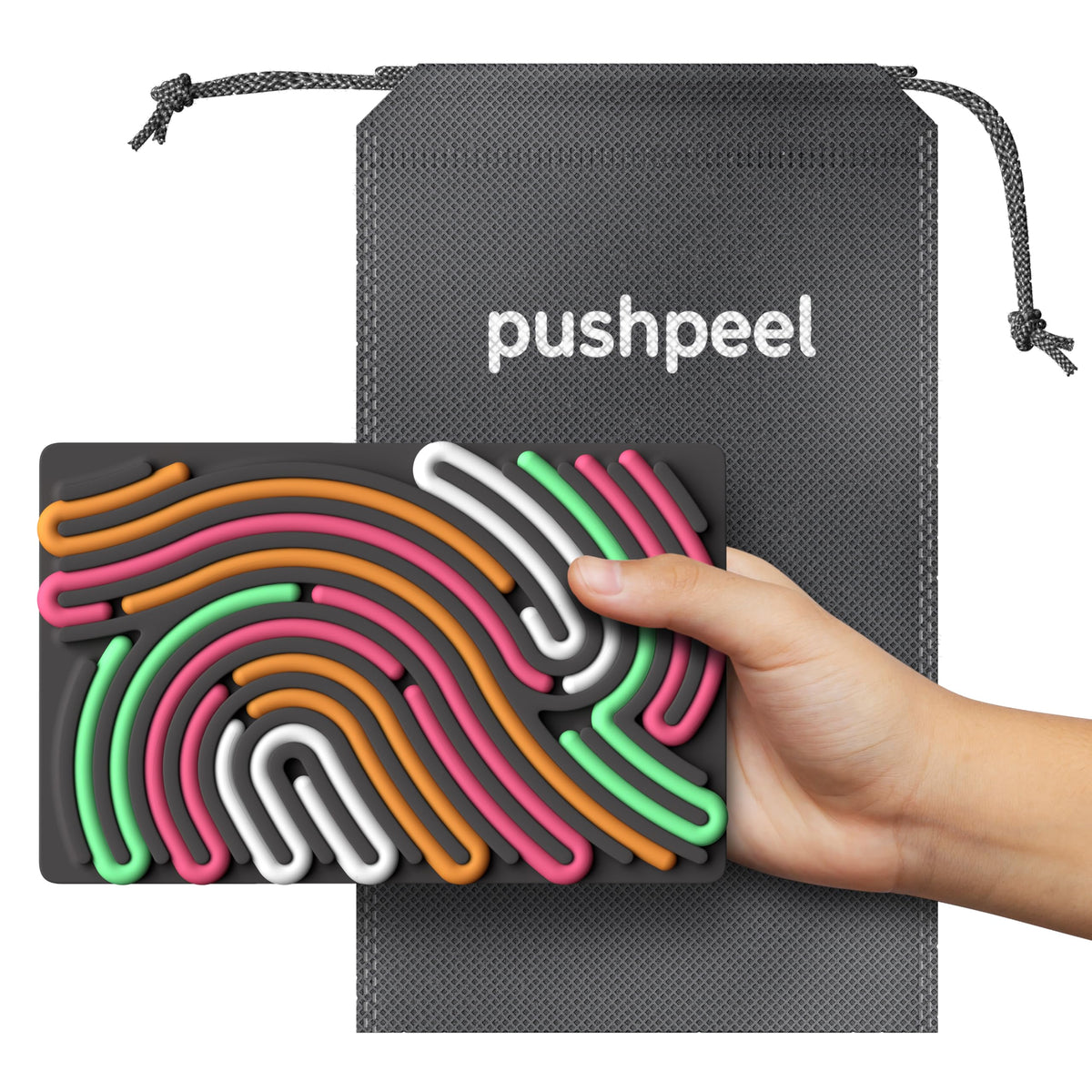 Pushpeel packaged set is portable and gift-ready.